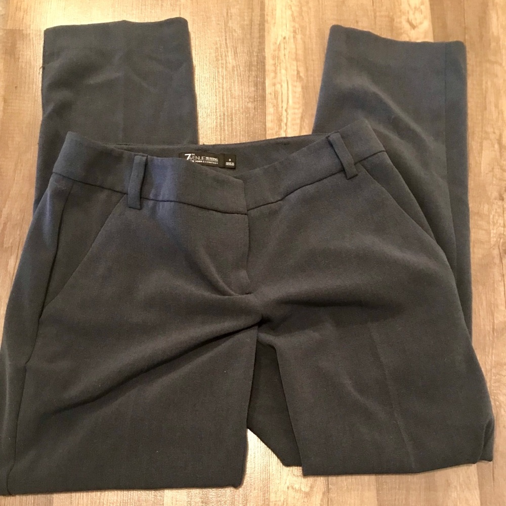 Grey slip on dress pants